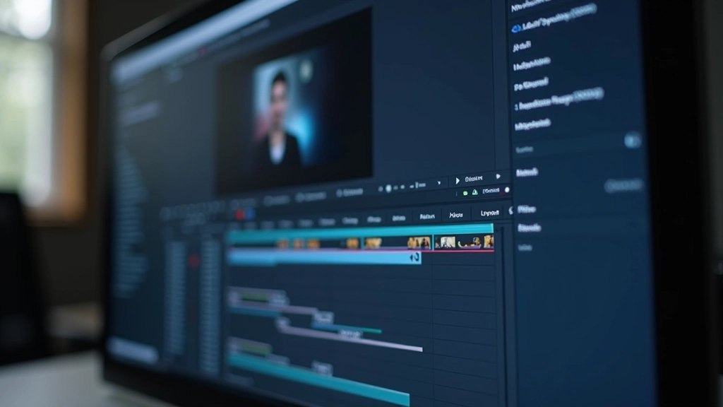 Ecrã mostrando composição After Effects com múltiplas camadas estruturadas e timeline visível